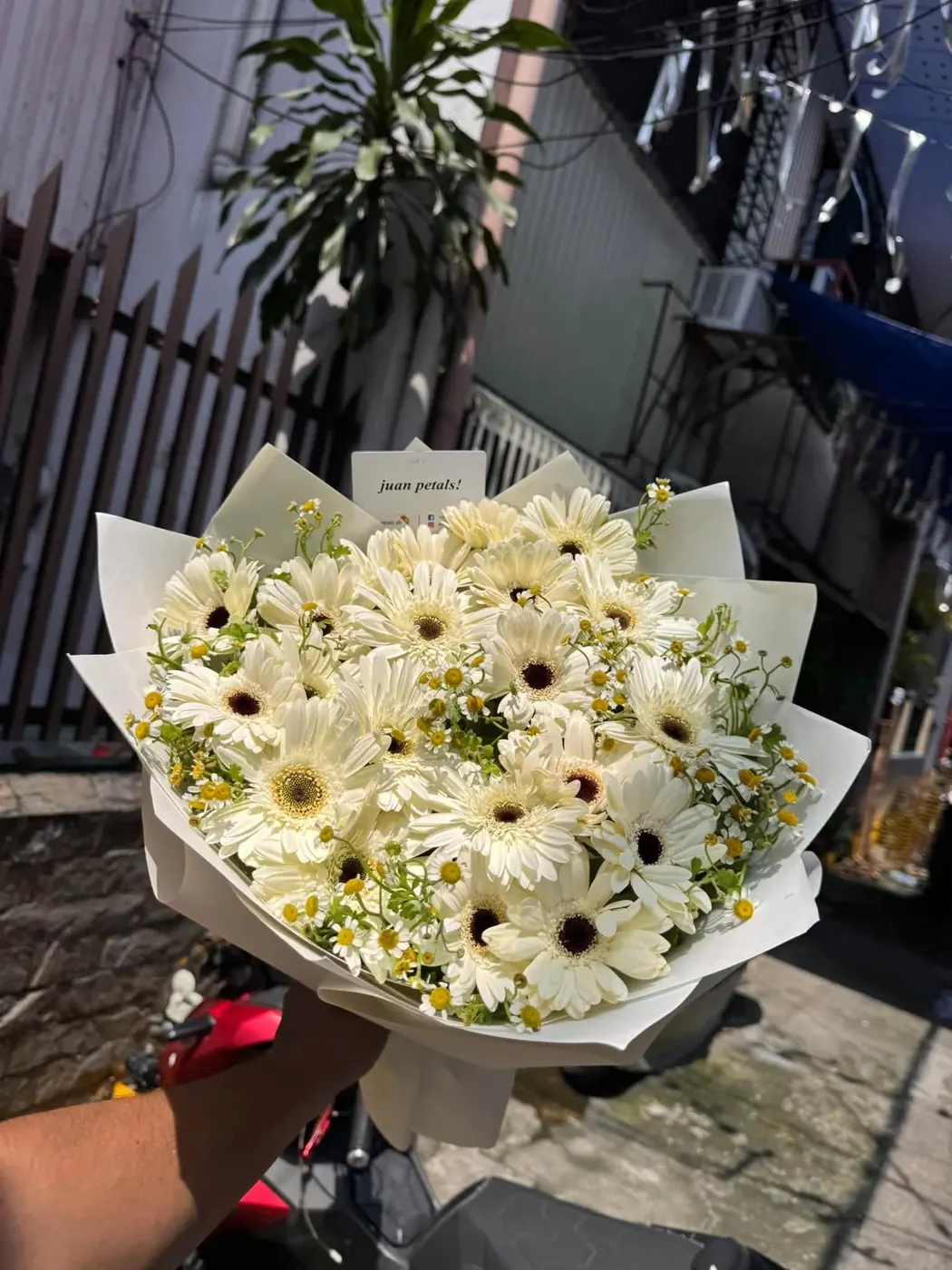 White floral bouquet