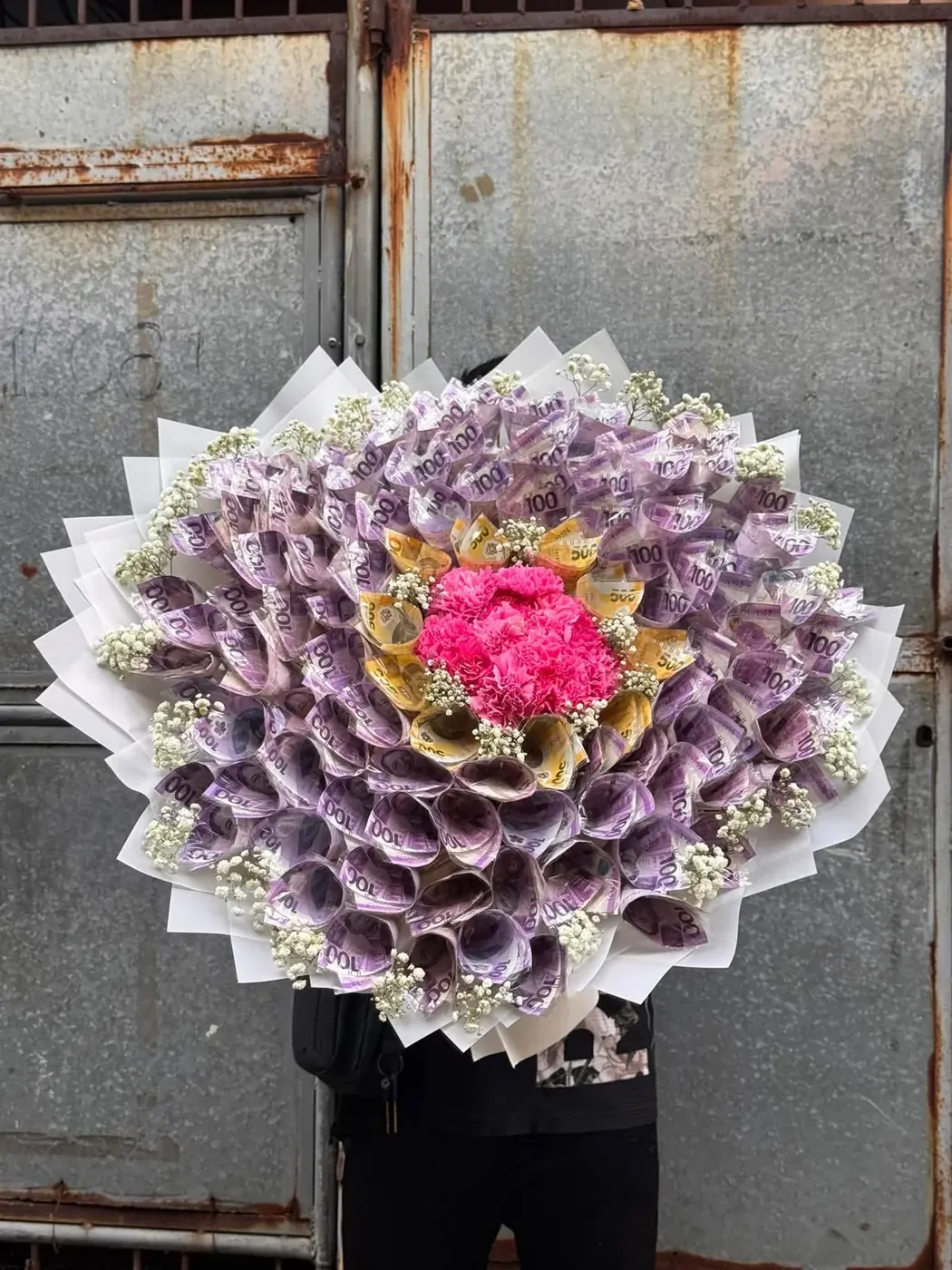Pink and white bouquet
