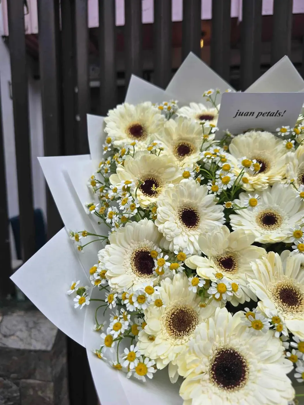White floral bouquet