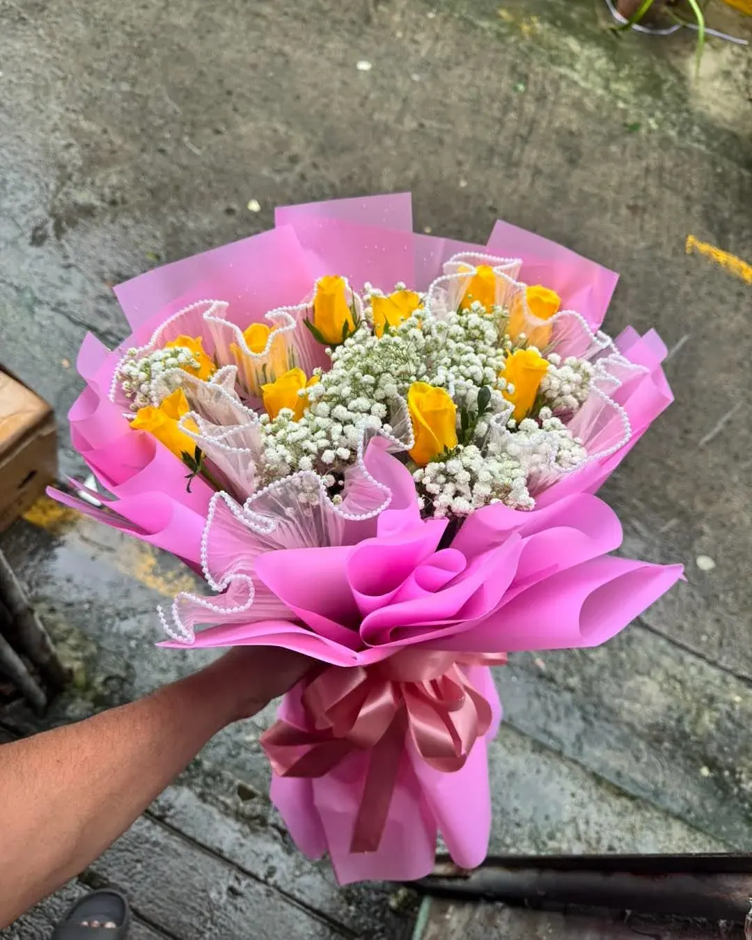 Yellow floral bouquet